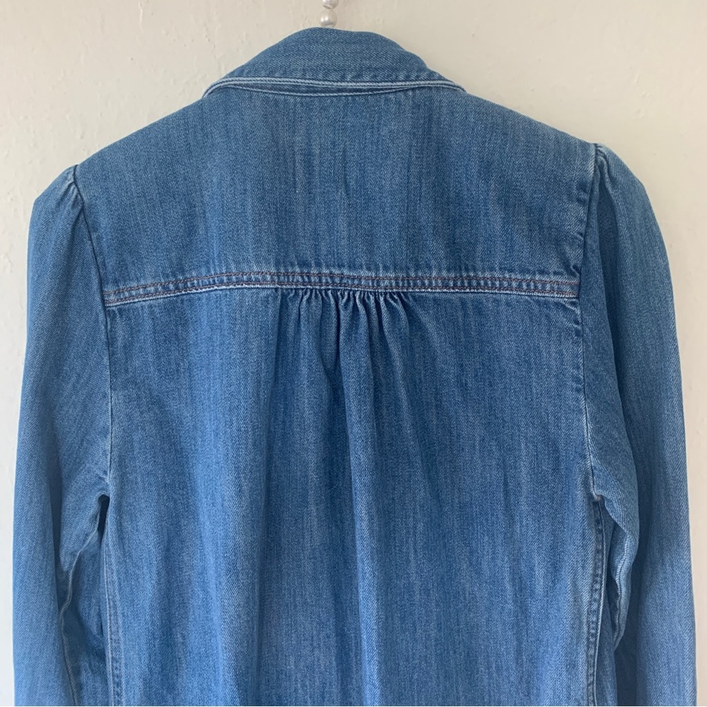 Zara Snap Button Denim Dress - Picture 9 of 12